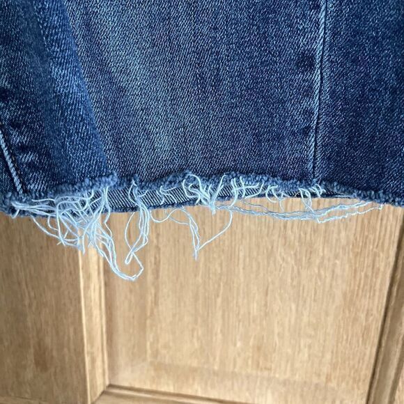 Flying Monkey Jean Shorts Frayed Hem Distressed Boho Womens Size‎ 26 Blue Denim - Picture 3 of 12